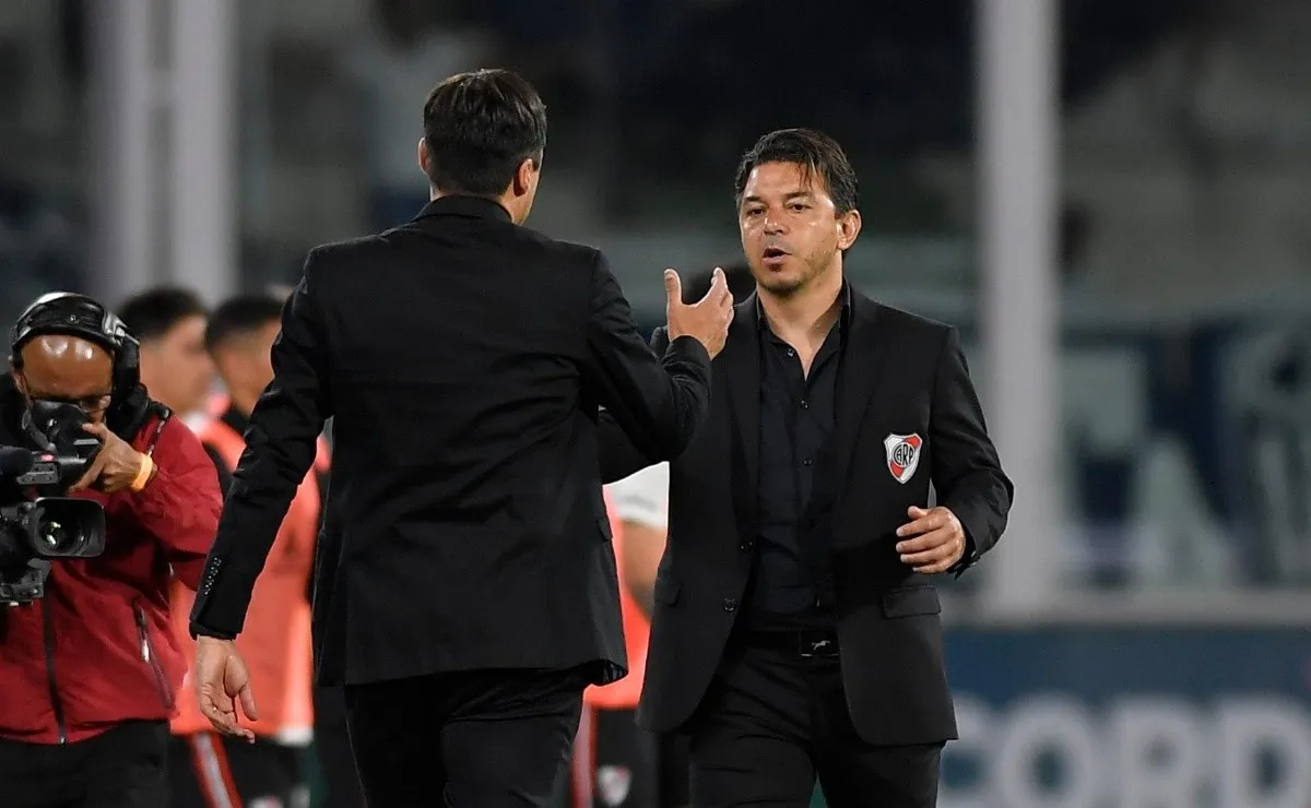 Gallardo y Medina se vieron las caras por última vez el 21 de octubre de 2021, en el triunfo 2-0 de River en Córdoba ante Talleres.