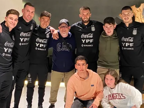 Emotivo encuentro: varios jugadores de River se juntaron con el ex utilero del club