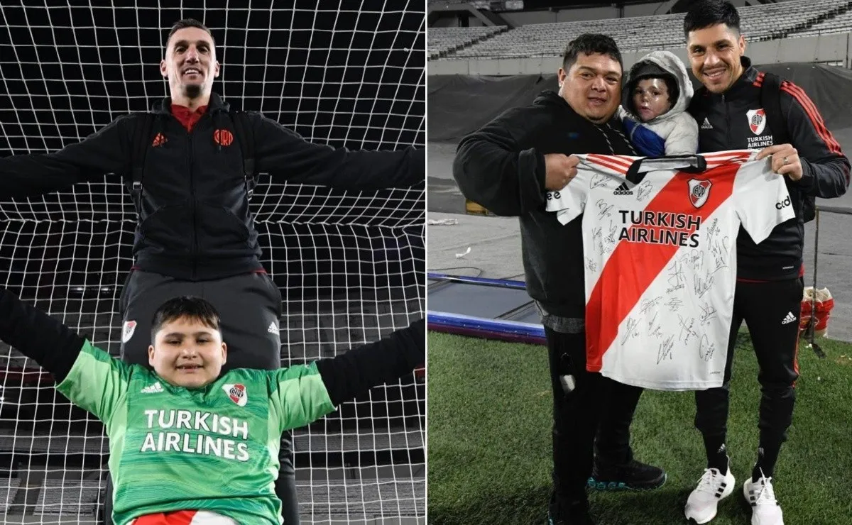 Bautista y Tahiel pudieron conocer a sus grandes ídolos.