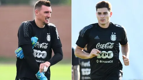 Franco Armani y Julián Álvarez se sumarán a los entrenamientos de la Selección Argentina en Bilbao el próximo viernes.