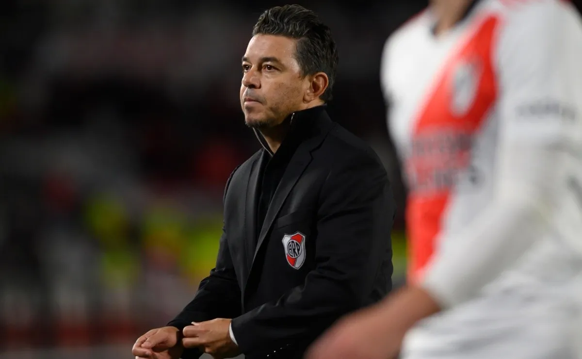 Marcelo Gallardo coincidió con la apreciación del árbitro en la jugada del supuesto penal.