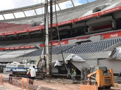 Obras en el Monumental: avanza la remodelación en la San Martín Baja