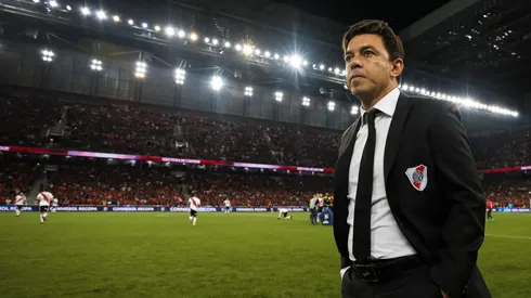 Los números del Muñeco jugando contra equipos brasileños por campeonatos internacionales.