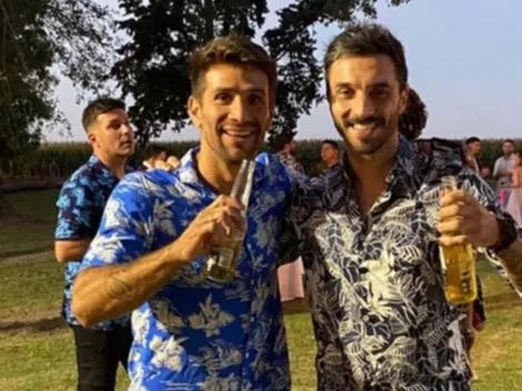 El divertido momento que compartieron Ponzio y Scocco