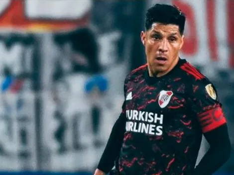 Enzo Pérez, al límite con las amarillas