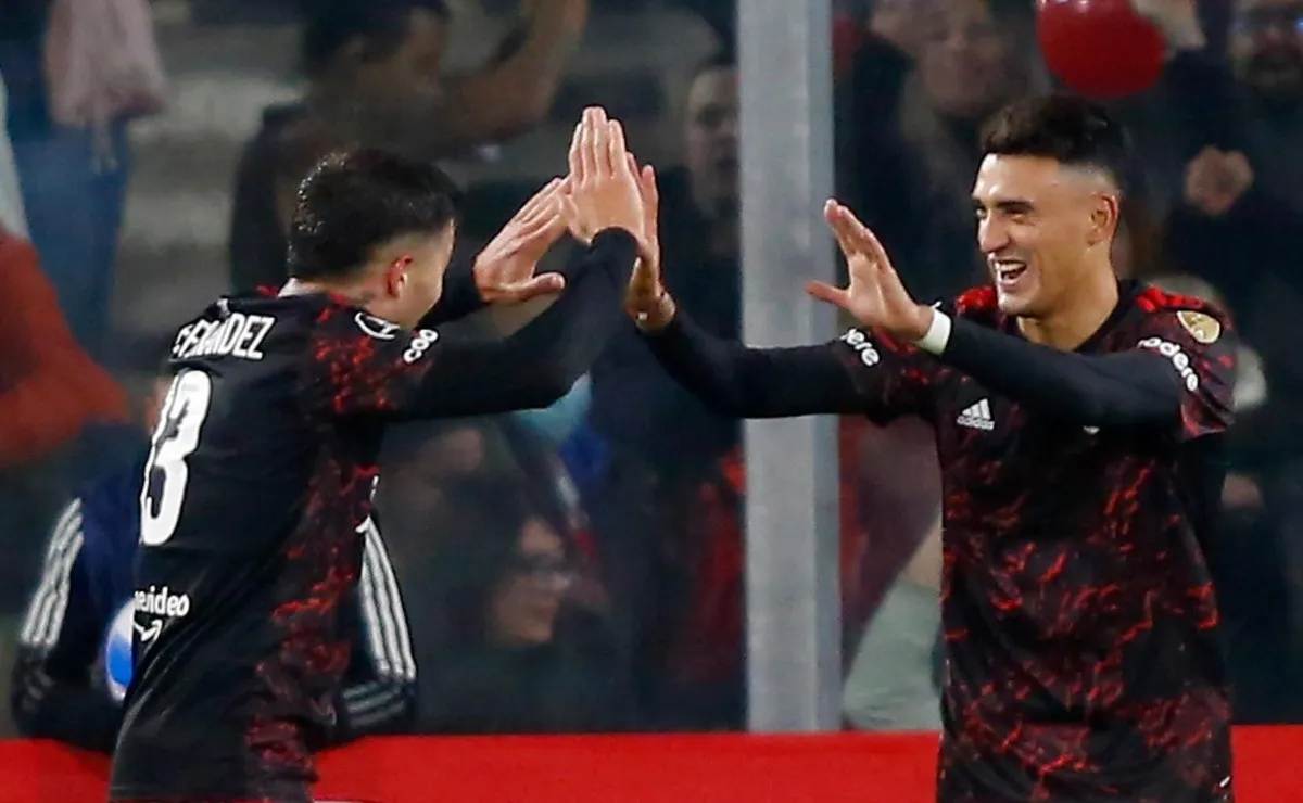 Matías Suárez fue fundamental en la victoria de River frente a Colo Colo en Chile.