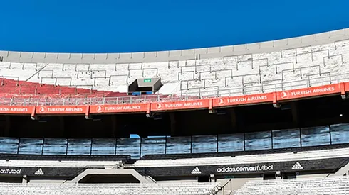 Así luce la tribuna Centenario Media al día de hoy, con un tapiado que se agregó en los últimos días.