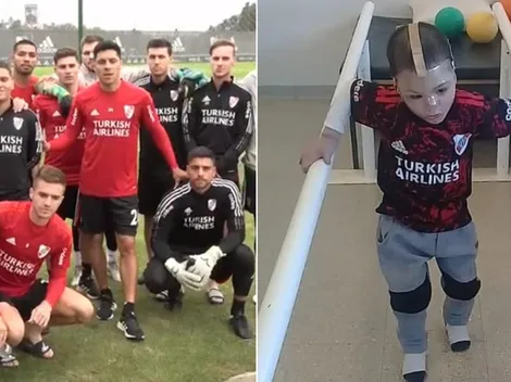 Pura emoción: el mensaje del plantel para un nene que se recupera de un accidente