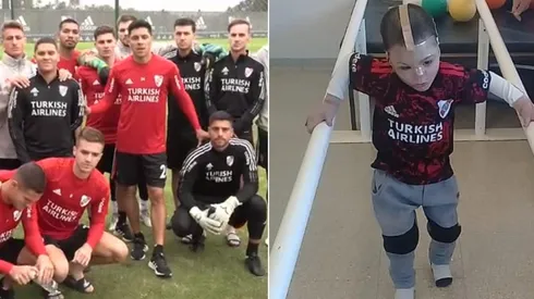 El enorme gesto del plantel de River para el joven Tahiel