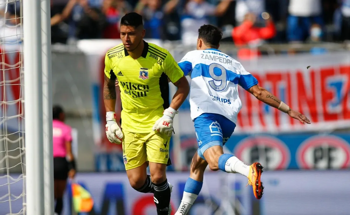 Fernando Zampedri, ex Rosario Central y Atlético Tucumán, marcó el gol de Universidad Católica.