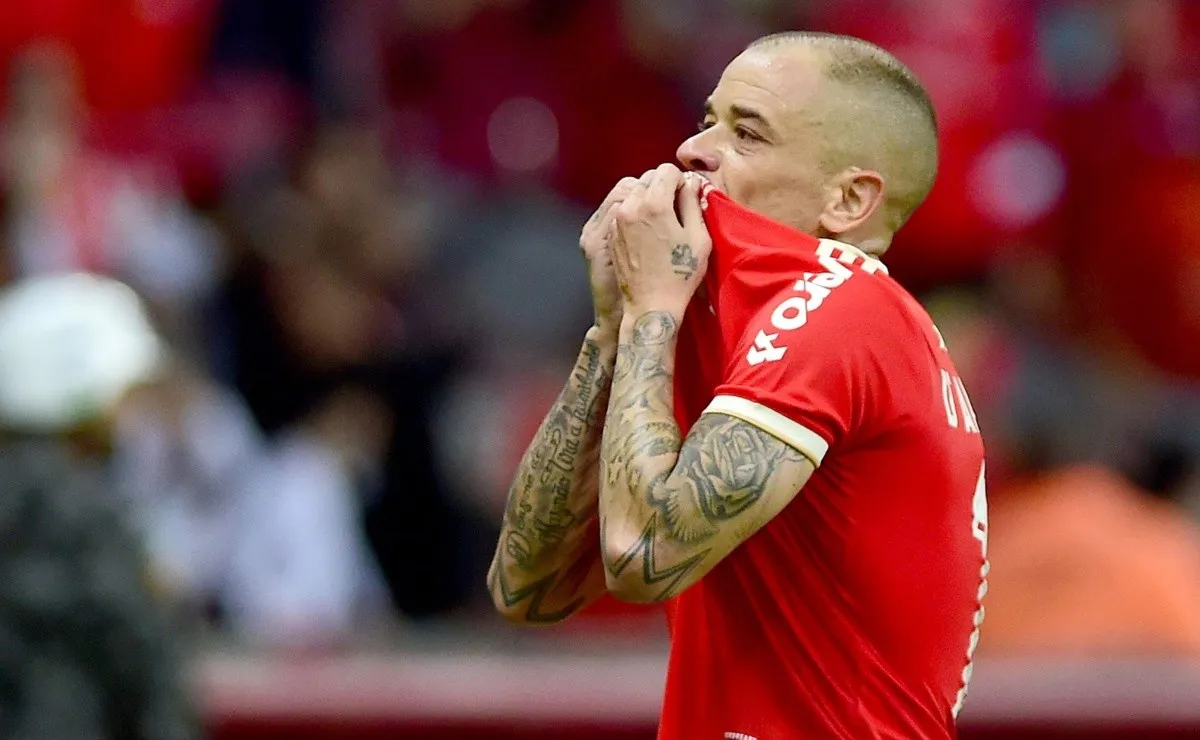 El ex River lo grita con alma y vida en su último partido como futbolista profesional