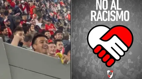 El hincha que les tiró una banana a los brasileños y el mensaje oficial de River.