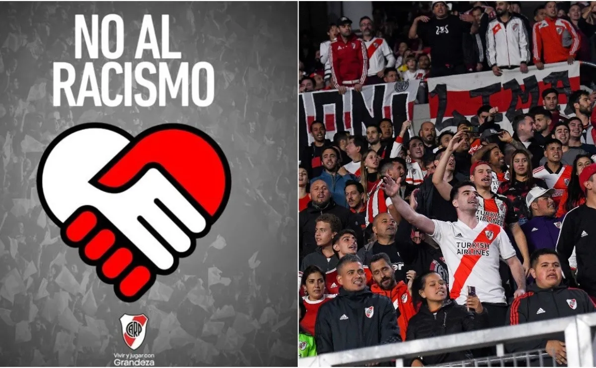 Los hinchas de River condenaron en redes sociales la actitud que tuvo el hombre que arrojó una banana a la parcialidad rival.
