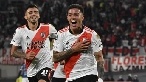Enzo grita con alma y vida su primer gol en la Copa Libertadores