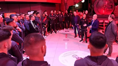 El plantel recorrió el Museo River en la previa del partido ante Fortaleza por la segunda fecha del Grupo F de la Copa Libertadores.