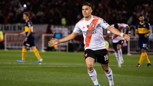 El delantero es un hincha más del Millonario aún a la distancia.