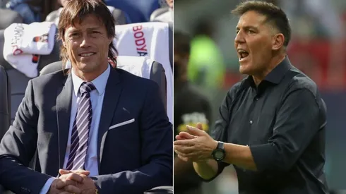 Matías Almeyda y Eduardo Berizzo, los dos ex jugadores de River que están en carpeta para suceder a Martín Lasarte en la Selección de Chile.