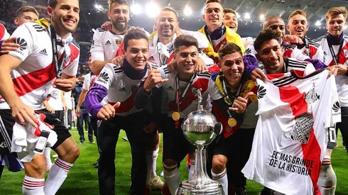 La Conmebol sacó un afiche por el comienzo de la fase de grupos de la Copa Libertadores y en el mismo aparecen dos héroes de River en Madrid.
