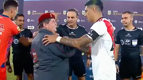 El capitán de River protagonizó un emotivo momento antes y después del partido.