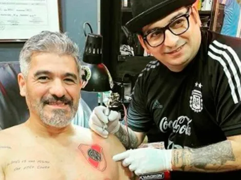 Amor eterno: los cuatro tatuajes de River que tiene Ortega