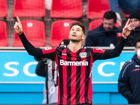 El golazo de Alario en la Bundesliga