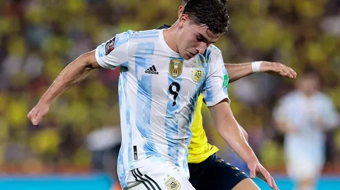 Julián Álvarez jugó un gran partido ante Ecuador y fue el autor del único gol de la Selección Argentina.