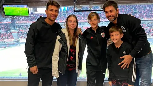 Leo Ponzio y Poroto Lux vivieron en el Monumental el superclásico.