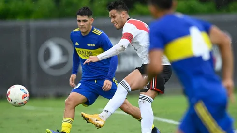 Cristian Ferreira disputó los 90 minutos en el superclásico de Reserva.