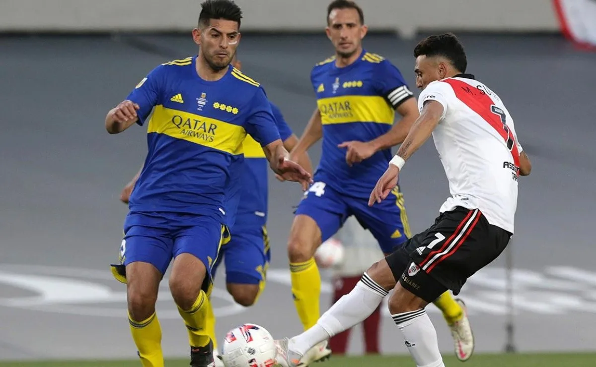 Matías Suárez estuvo presente en el último superclásico en el Monumental, a partir de entonces sumó muy pocos minutos tras una operación en su rodilla.