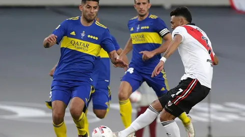 Matías Suárez estuvo presente en el último superclásico en el Monumental, a partir de entonces sumó muy pocos minutos tras una operación en su rodilla.