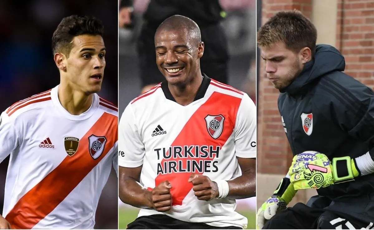 Ferreira, De La Cruz y Centurión finalizan sus contratos con River en diciembre de 2022 y todo indica que en los próximos días los renovarán.