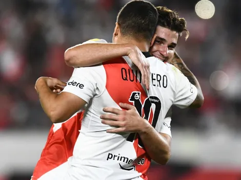 La particular dedicatoria de Juanfer en el 3-0