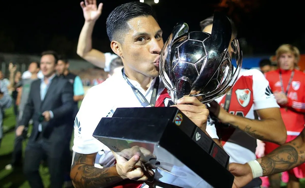 River le ganó a Boca 2 a 0 en Mendoza el 14 de marzo de 2018 y de esa manera se quedó con la Supercopa Argentina.