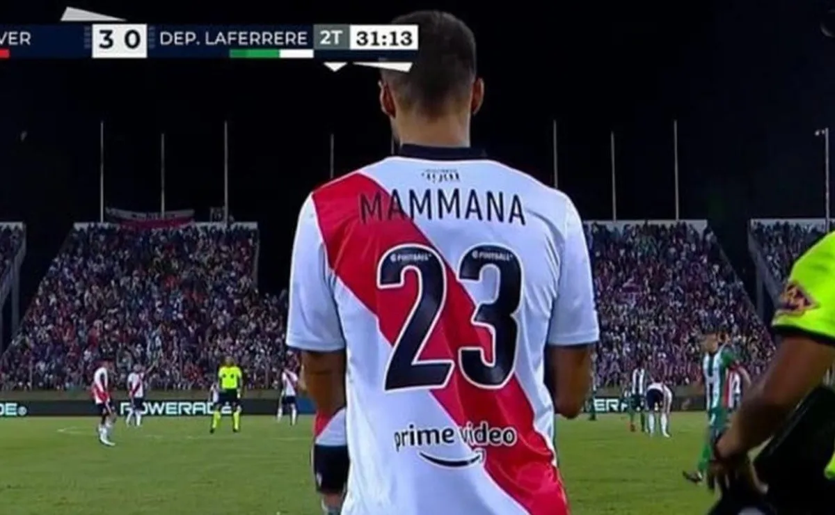 Mammana sumó sus primeros minutos oficiales desde que regresó a River