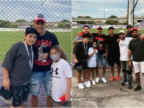 ¿Qué hacía Enzo Pérez en el estadio de Sacachispas?