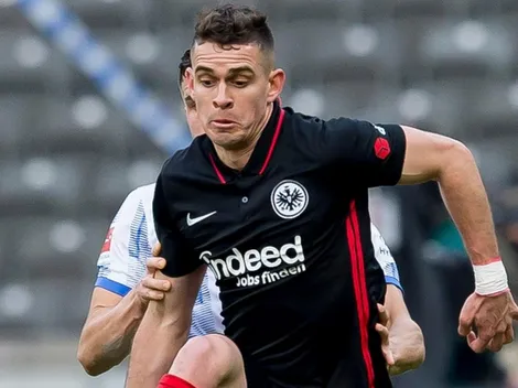 Borré se anotó en la red en la goleada del Eintracht