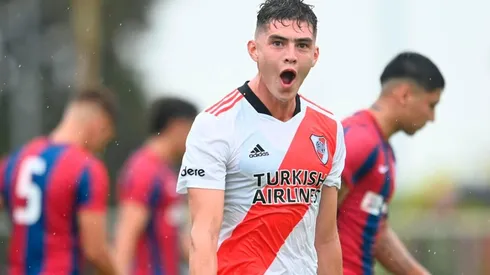 Joaquín Panichelli fue la gran figura de River contra San Lorenzo, anotó dos goles en el triunfo por 4 a 0 de los de La Rosa sobre los de Romagnoli.