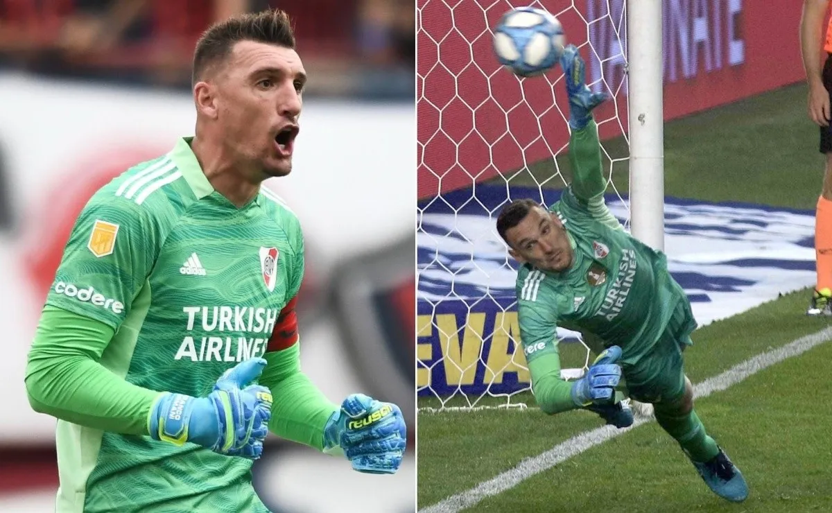 Franco Armani cortó una racha de tres años sin atajar un penal