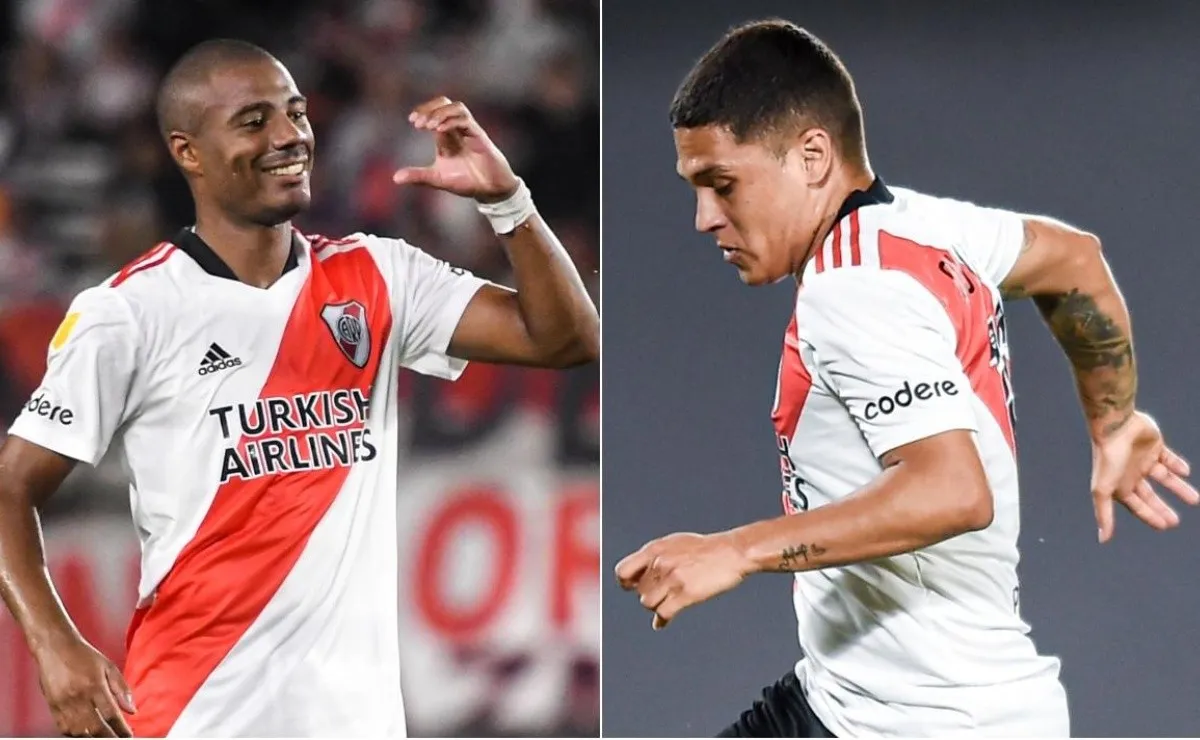 Nicolás De La Cruz y Juan Fernando Quintero se ausentaron del entrenamiento de este miércoles y no serán de la partida ante San Lorenzo el próximo sábado.