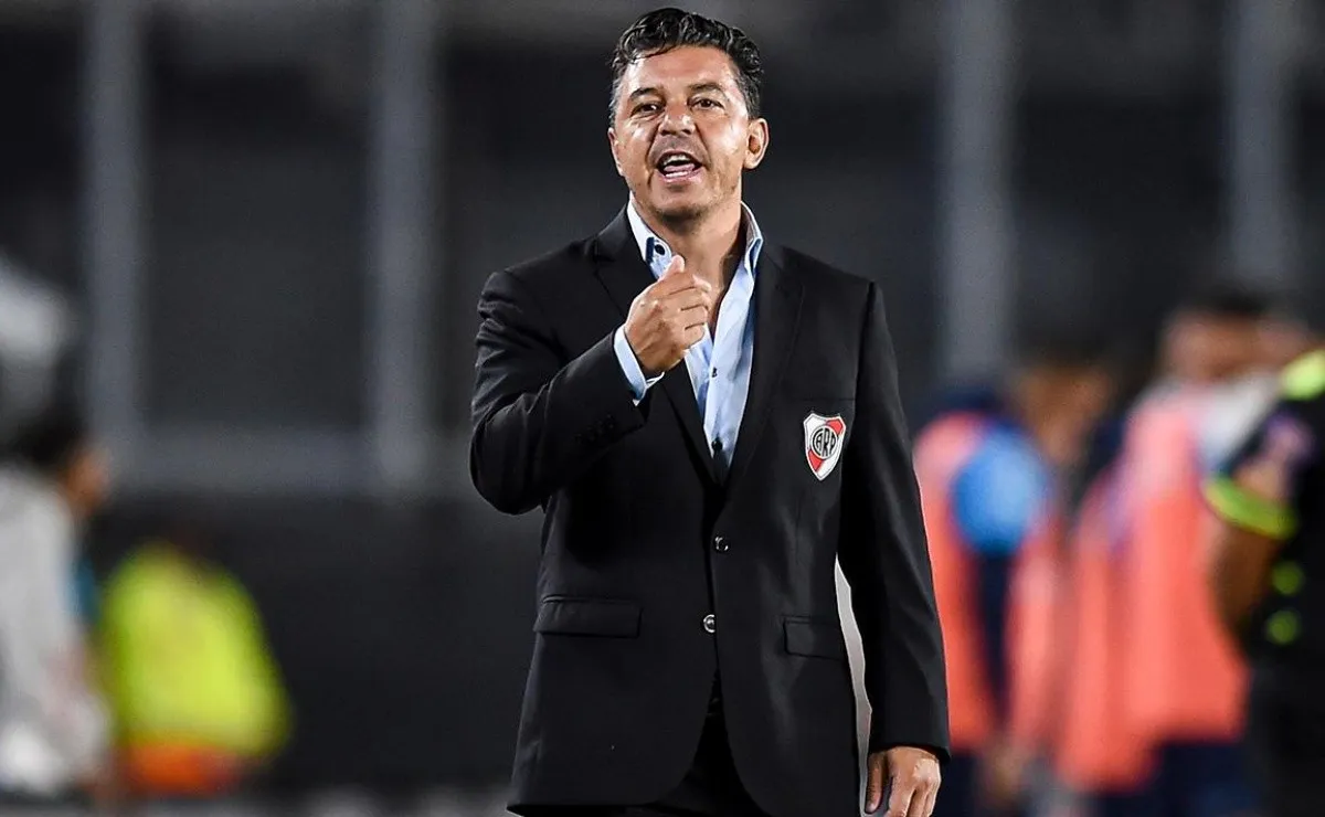 Marcelo Gallardo mostró su fastidio en pleno partido entre River y Racing por la Copa de la Liga.
