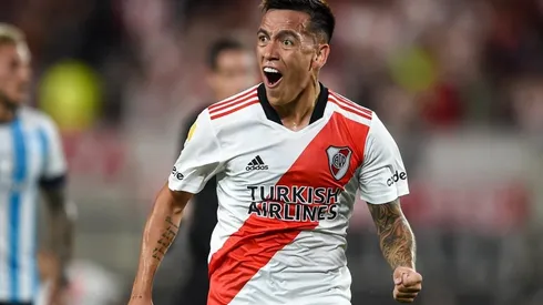 Esequiel Barco estuvo entre los puntos altos de River ante Racing.