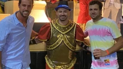 El uruguayo disfrutó a pleno el carnaval de Gualeguaychú.