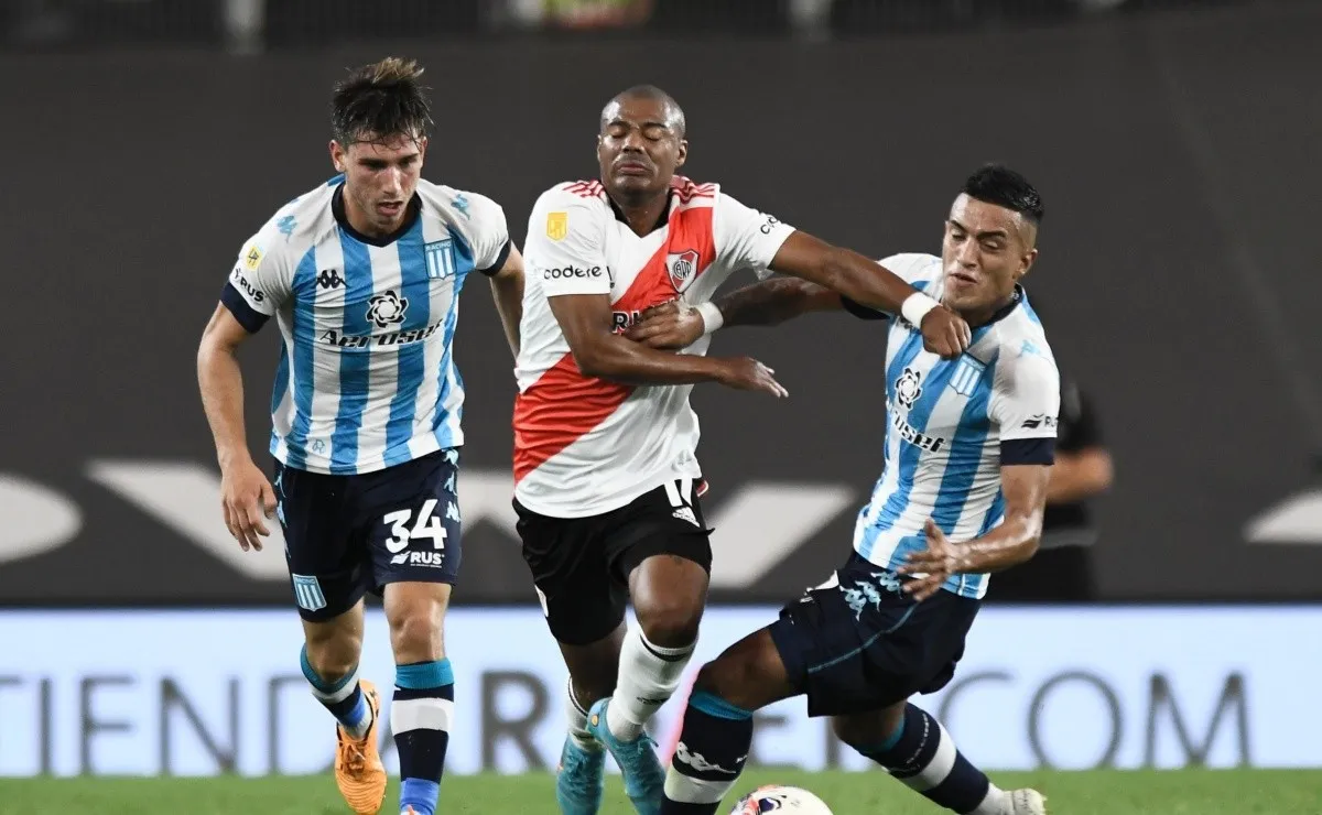 El Más Grande empatoó 2-2 con Racing en el Monumental.
