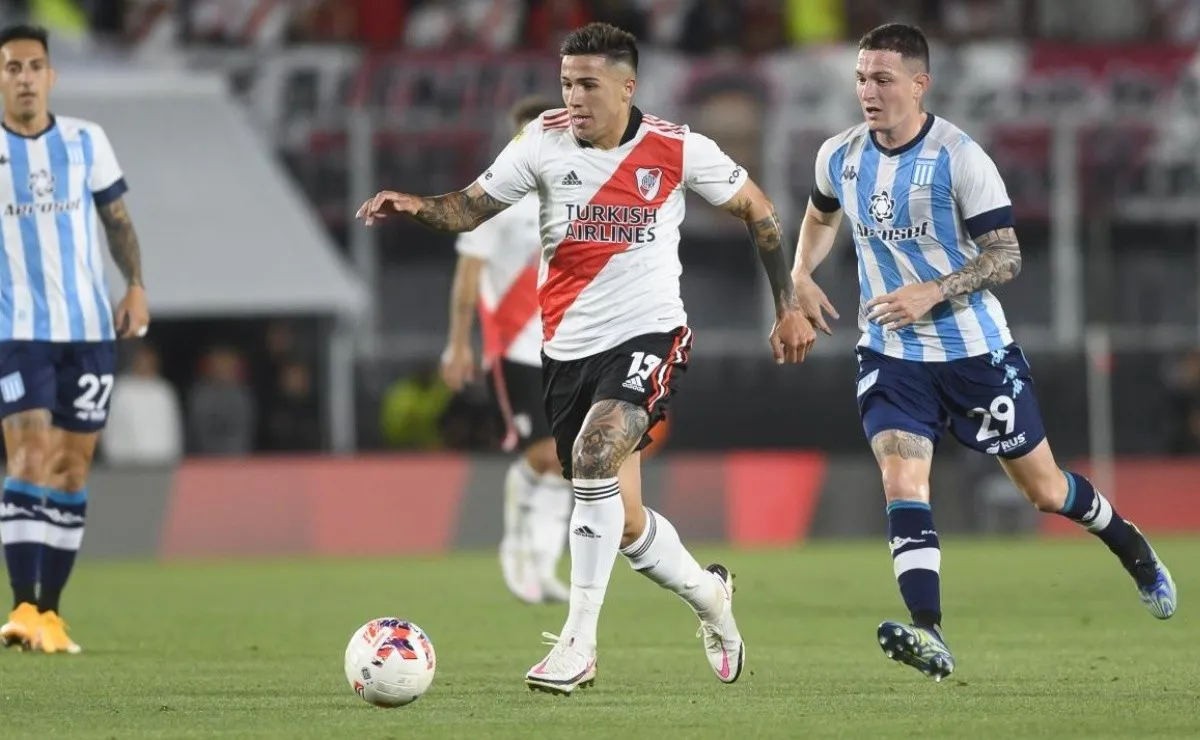River y Racing se enfrentarán por la Copa de la Liga Profesional.