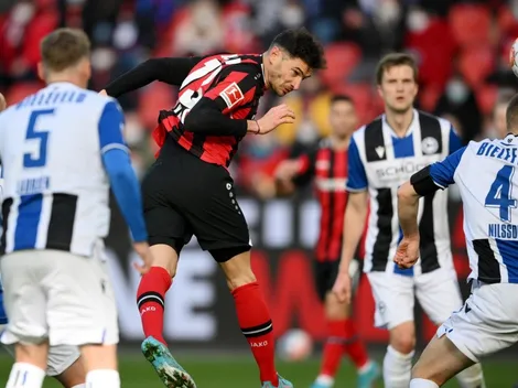 Alario volvió a marcar en Alemania y sueña con la Champions