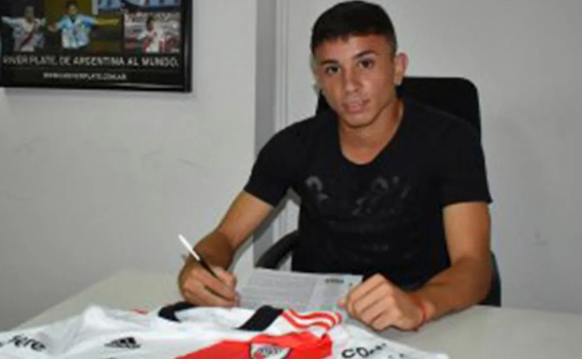 Franco Alfonso, la joya de la Reserva que firmó su contrato con River hasta diciembre de 2023 con una cláusula de salida millonaria.