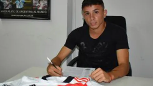 Franco Alfonso, la joya de la Reserva que firmó su contrato con River hasta diciembre de 2023 con una cláusula de salida millonaria.