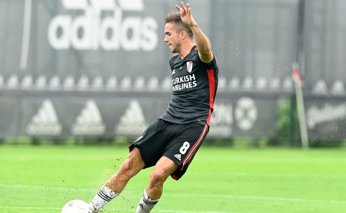Agustín Palavecino, nueva baja en River para el partido con Racing.