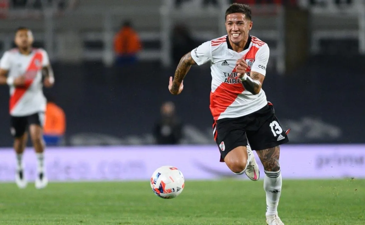 Enzo Fernández tiene 21 años y un gran presente en River.