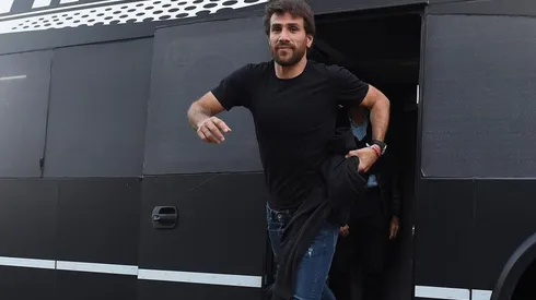 Leonardo Ponzio estuvo presente en la concentración de River en Rosario en la previa al partido contra Newell's por la fecha 3 de la Copa de la Liga.